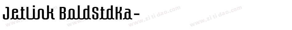 JetLink BoldStdKa字体转换